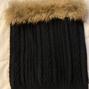 Talbots faux fur neck warmer